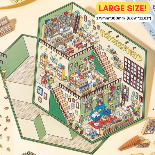 Paws Town Large - Stick n’ Scene 3D DIY Scene Stickers Therapy