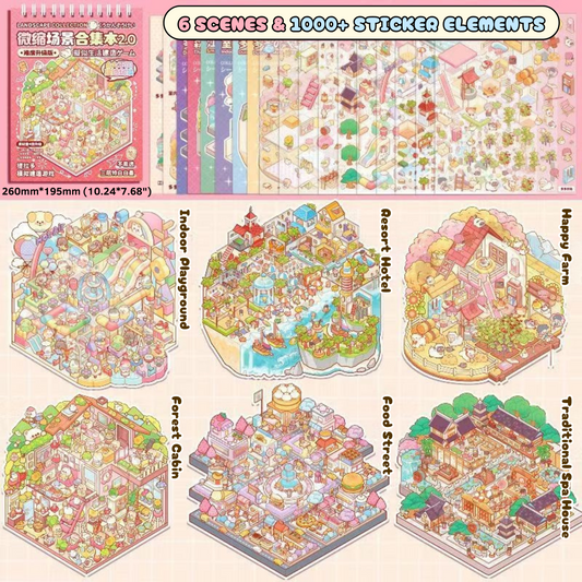 Sticker Booklet - Stick n’ Scene 3D DIY Scene Stickers Therapy