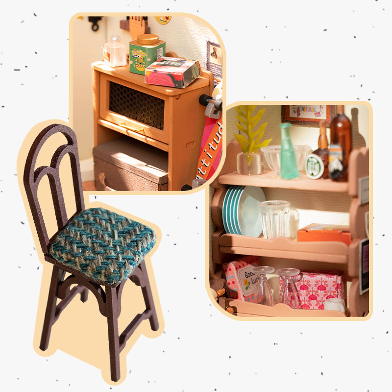Cozy Kitchen DIY Miniature House Kit