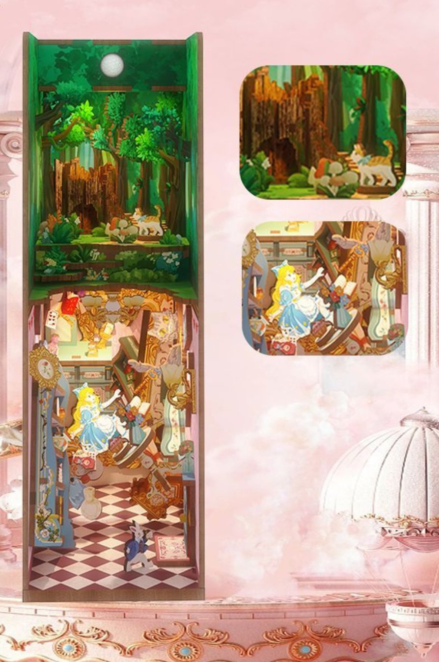 Alice in Wonderland DIY Book Nook
