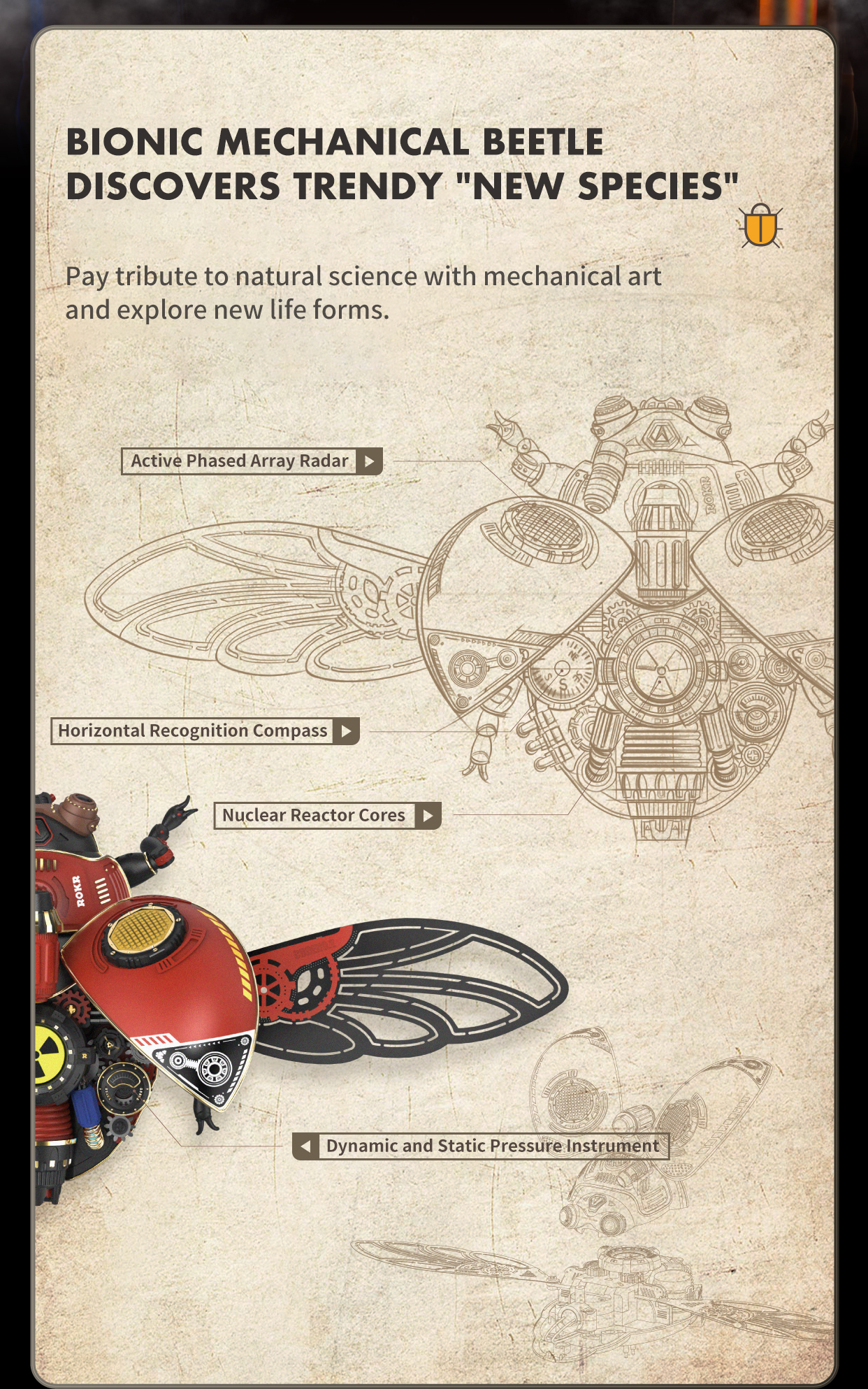 Emperor Scorpion Mechanical Species DIY 3D Puzzle