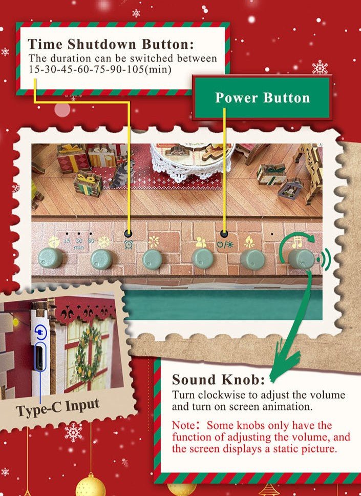 Christmas Cottage TechArt DIY Music Box