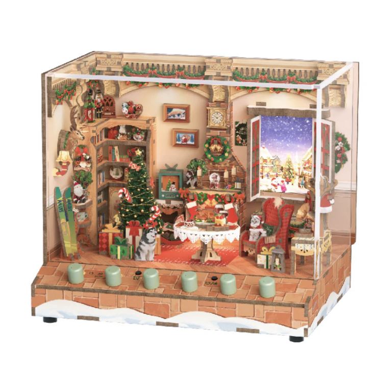 Christmas Cottage TechArt DIY Music Box