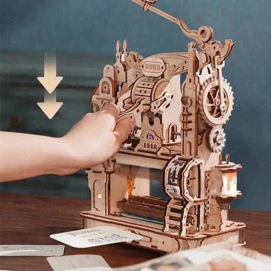 Classic Little Bears Printing Press DIY 3D Wooden Puzzle