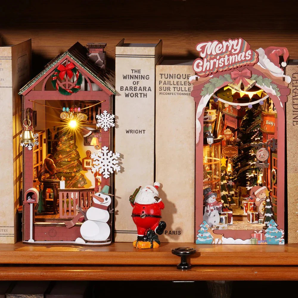 Cozy Christmas Cabin 3D DIY Book Nook Kit