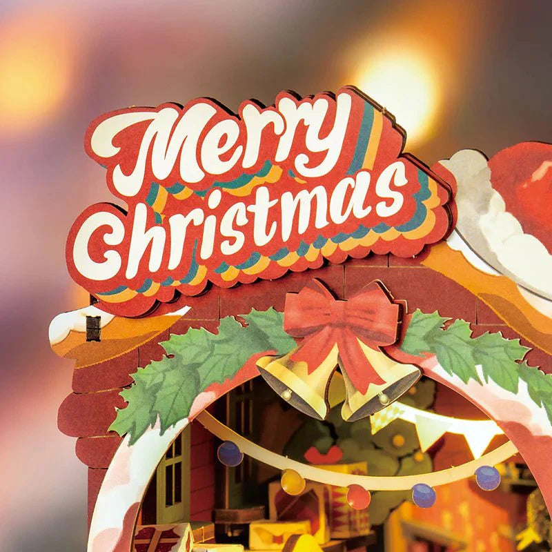 Cozy Christmas Cabin 3D DIY Book Nook Kit
