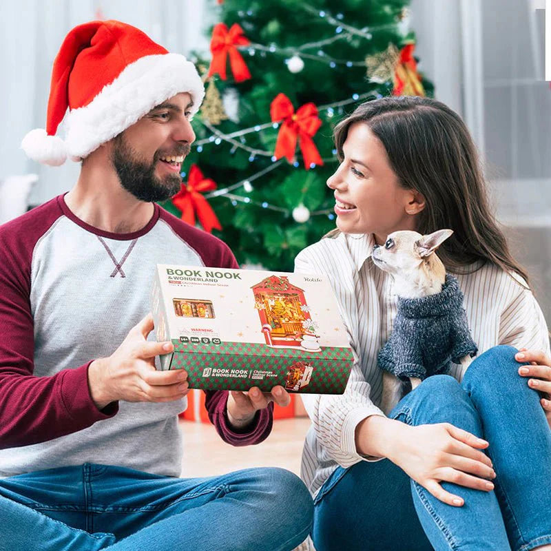 Cozy Christmas Cabin 3D DIY Book Nook Kit