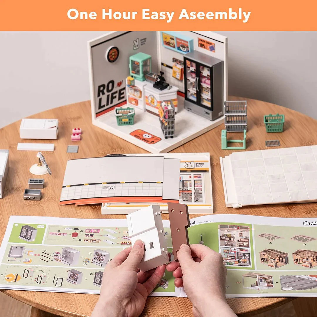 Cozy Living Lounge Super Creator DIY Miniature Set