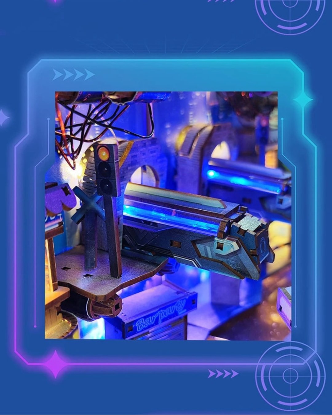 Cyberpunk City DIY Book Nook Kit