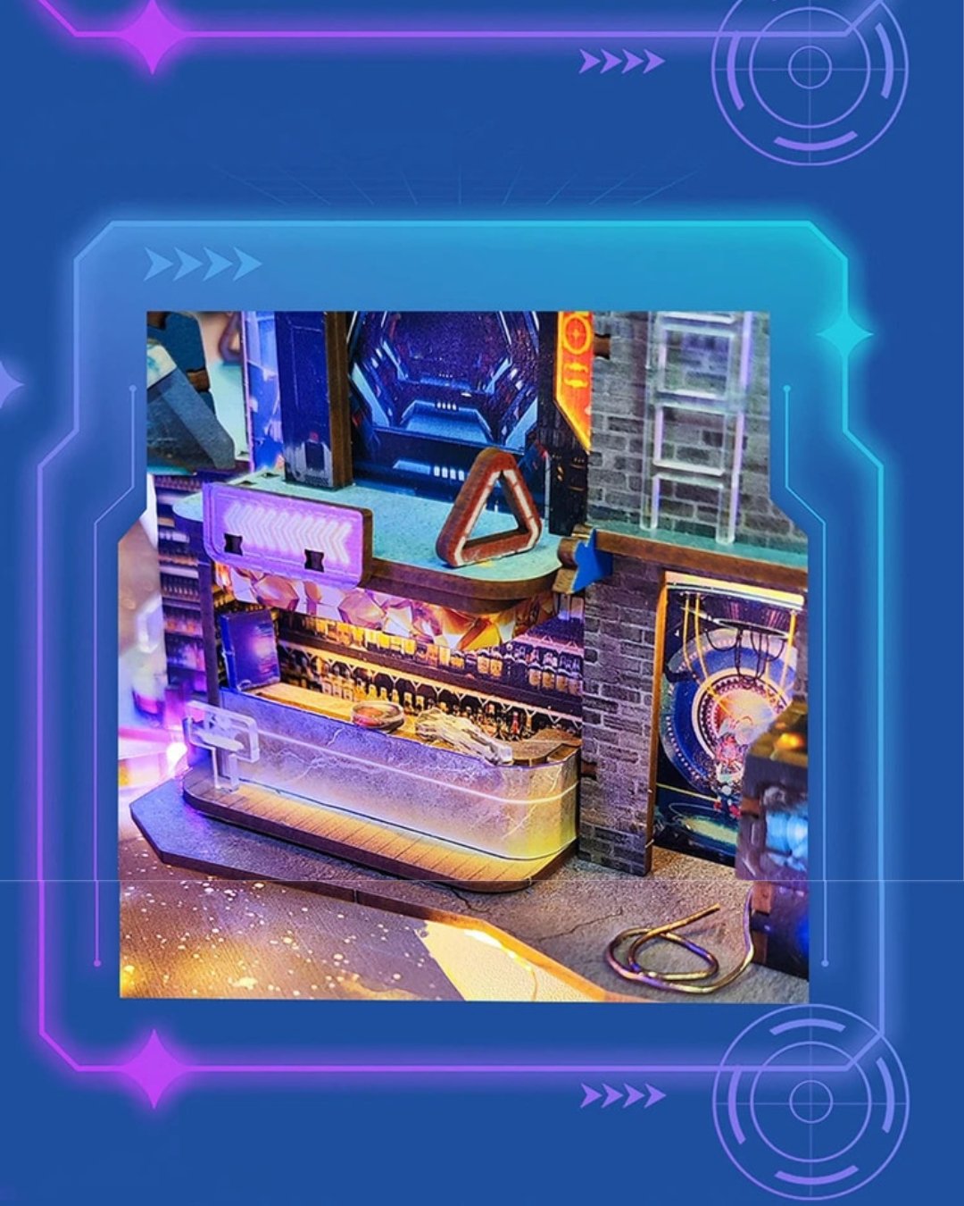 Cyberpunk City DIY Book Nook Kit