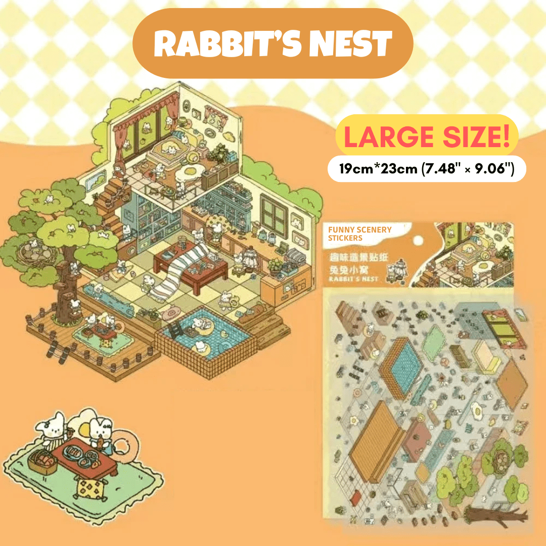 Dreamy Retreats Collection Large - Stick n’ Scene 3D DIY Scene Stickers Therapy