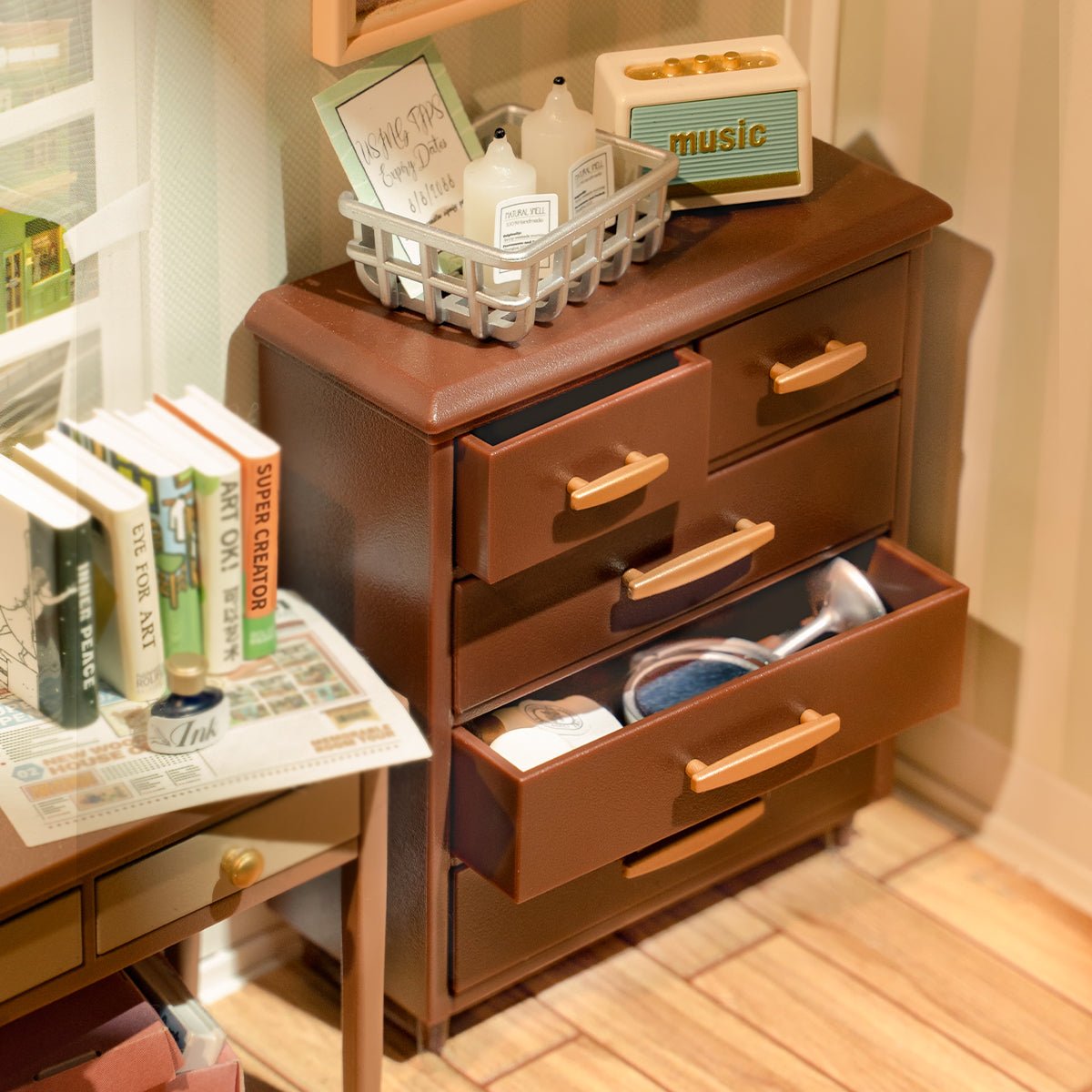 Fascinating Book Store Super Creator DIY Miniature Set