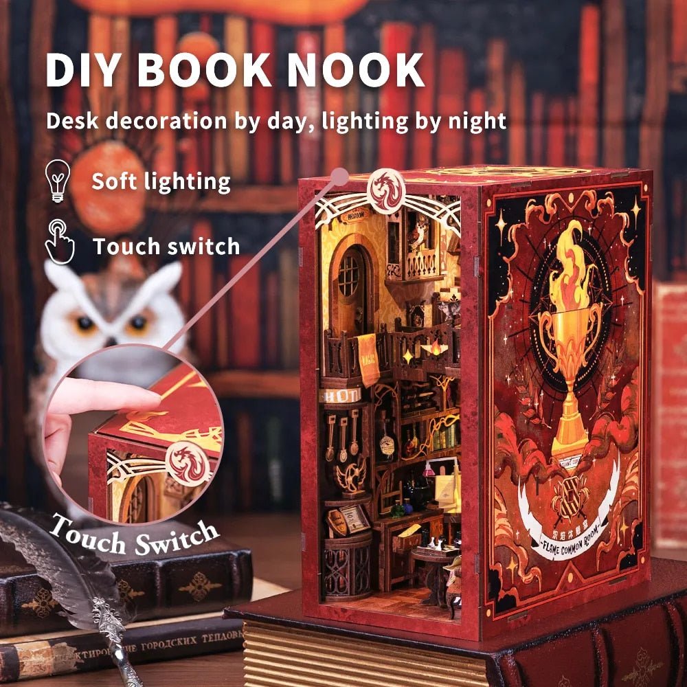 Flame Common Room DIY Book Nook Kit