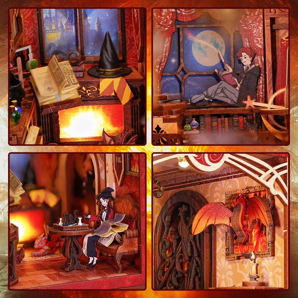 Flame Common Room DIY Book Nook Kit
