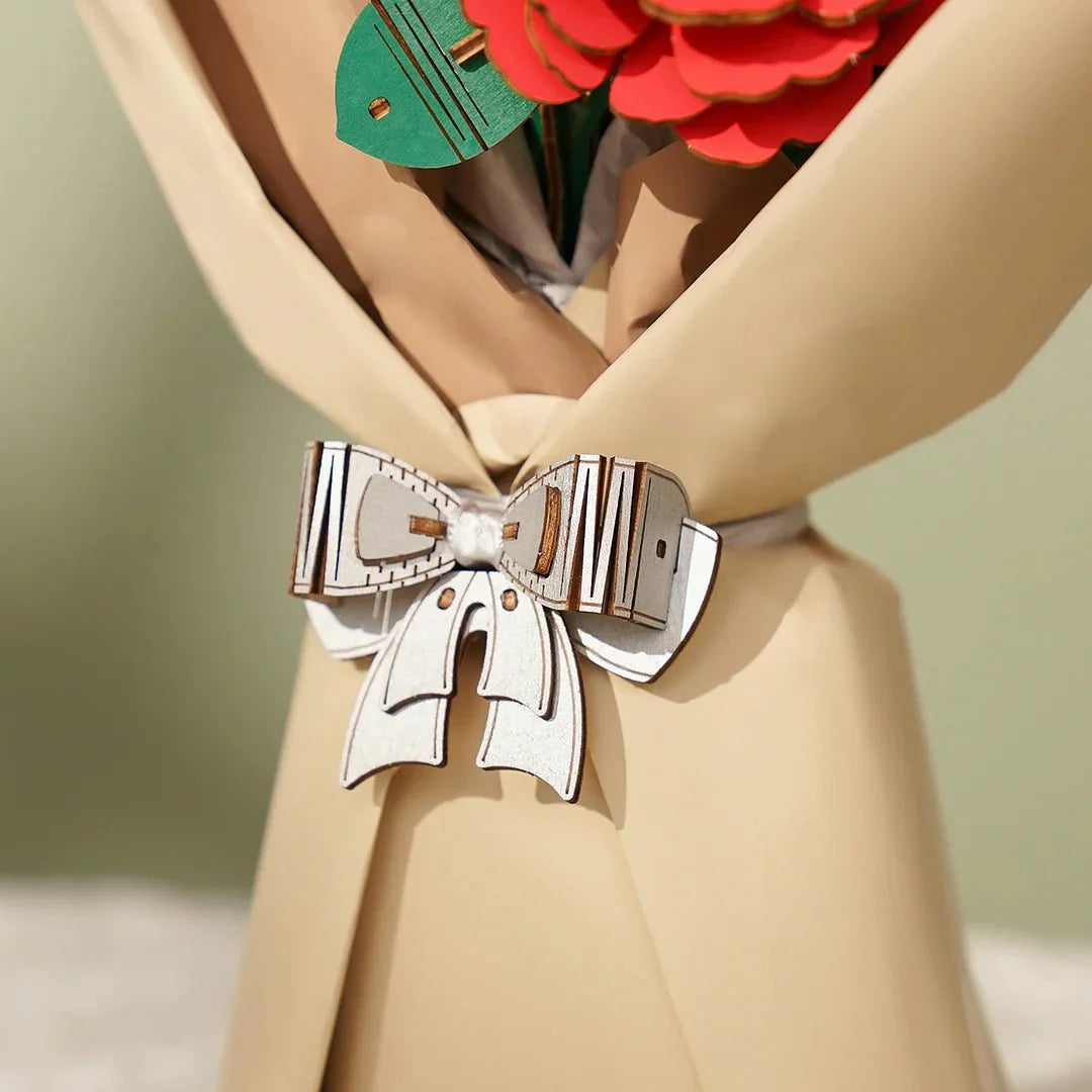 Flower Blossom Cart DIY Miniature 3D Puzzle Kit