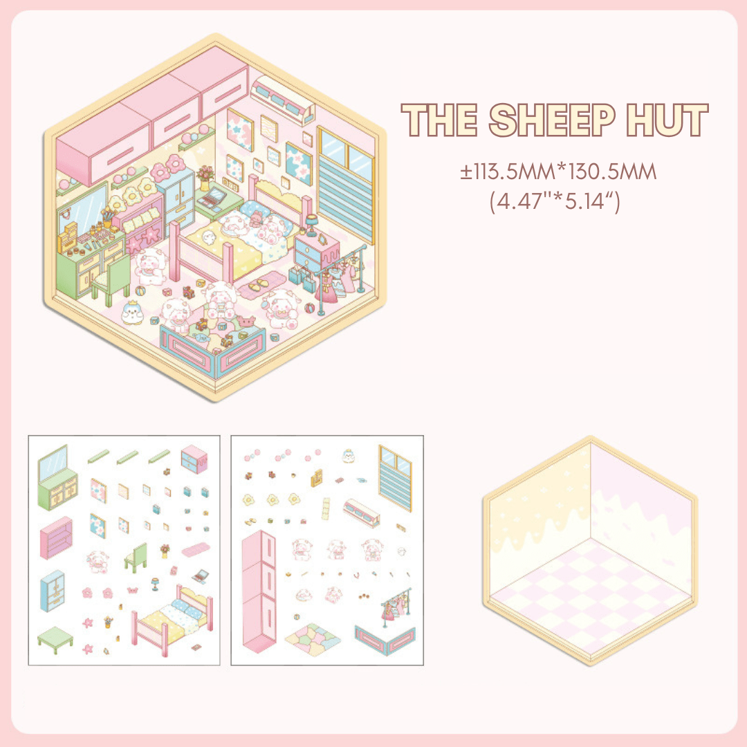 Fuzzy Friends Corner - Stick n’ Scene 3D DIY Scene Stickers Therapy