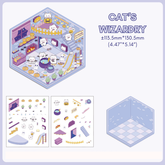 Fuzzy Friends Corner - Stick n’ Scene 3D DIY Scene Stickers Therapy