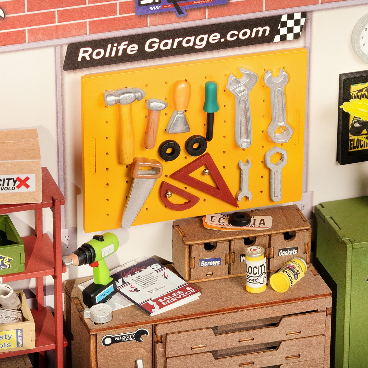Garage Workshop DIY Miniature Set