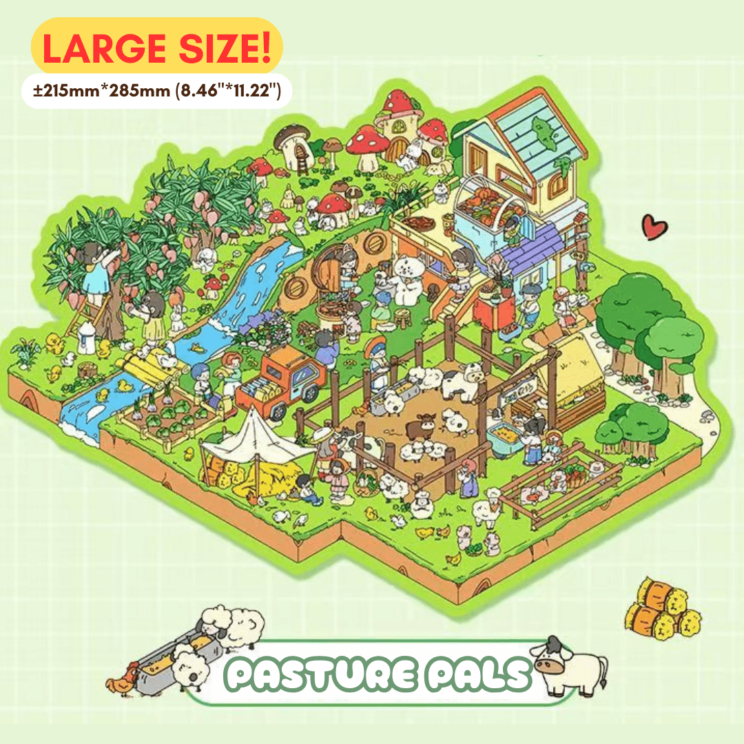 Happy Farm Series Large - Stick n’ Scene 3D DIY Scene Stickers Therapy