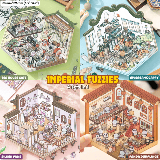 Imperial Fuzzies - Stick n’ Scene 3D DIY Scene Stickers Therapy