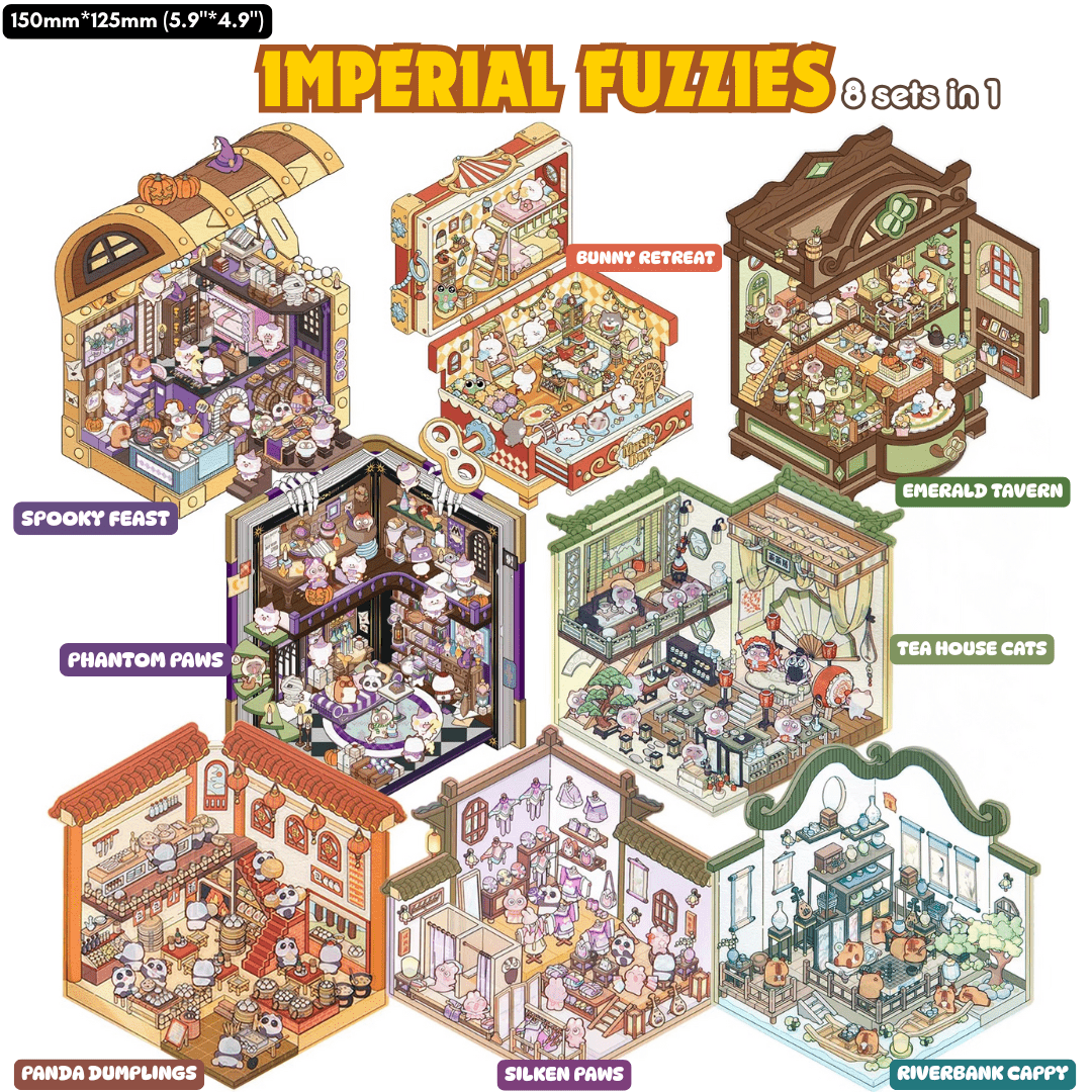 Imperial Fuzzies - Stick n’ Scene 3D DIY Scene Stickers Therapy