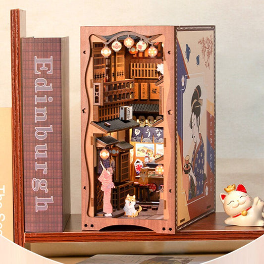 Japanese Izakaya Alley DIY Book Nook Wooden Puzzle
