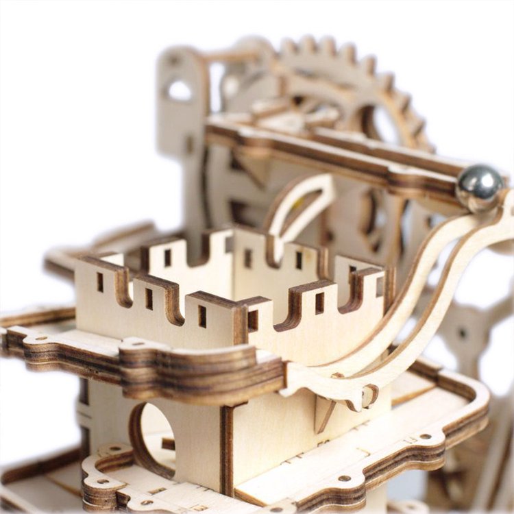 Marble Spaceport Marble Run DIY Wooden Puzzle