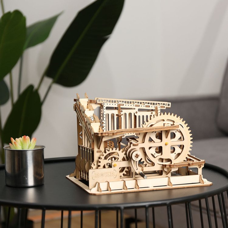 Marble Spaceport Marble Run DIY Wooden Puzzle