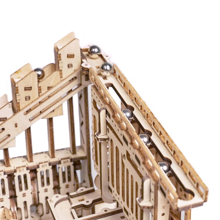 Marble Spaceport Marble Run DIY Wooden Puzzle