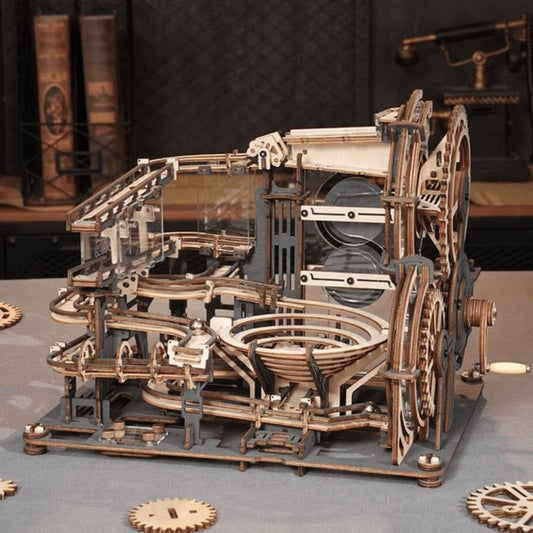 Marble Spaceport Marble Run DIY Wooden Puzzle