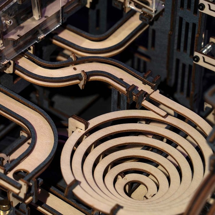 Marble Spaceport Marble Run DIY Wooden Puzzle