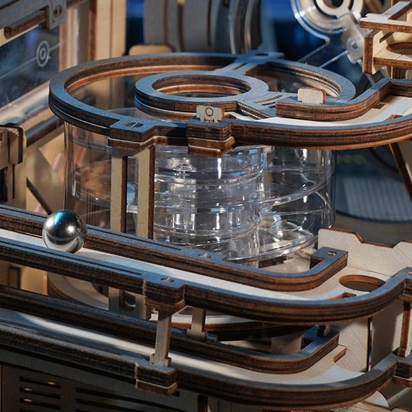 Marble Spaceport Marble Run DIY Wooden Puzzle