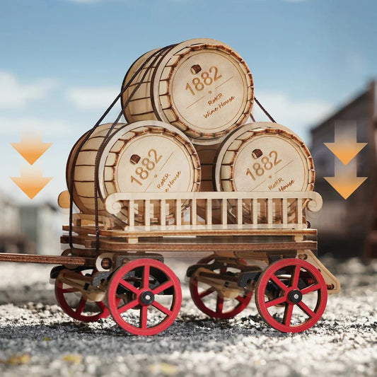 Mechanical Steam Engine 3D Wooden Puzzle