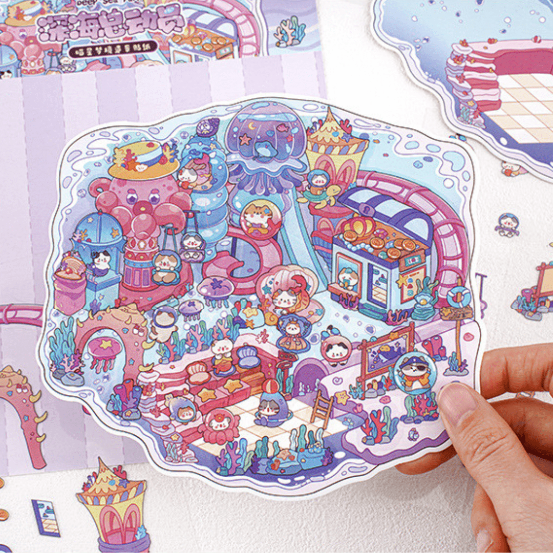 Meowgical Adventures - Stick n’ Scene 3D DIY Scene Stickers Therapy