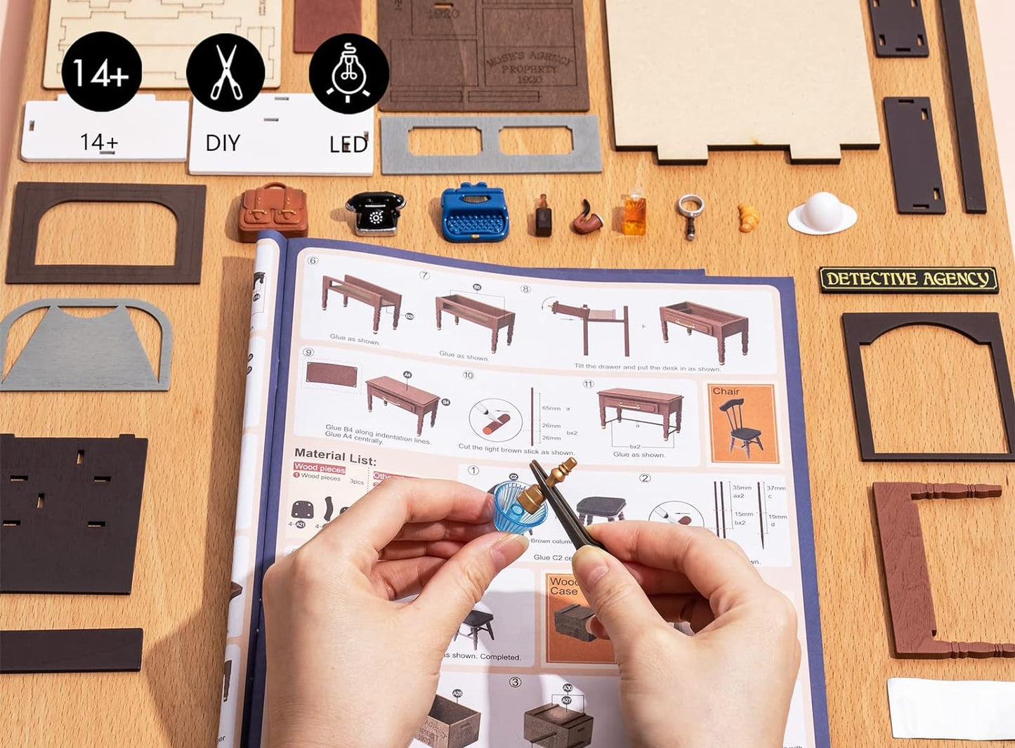 Mose's Detective Agency DIY Miniature House Kit