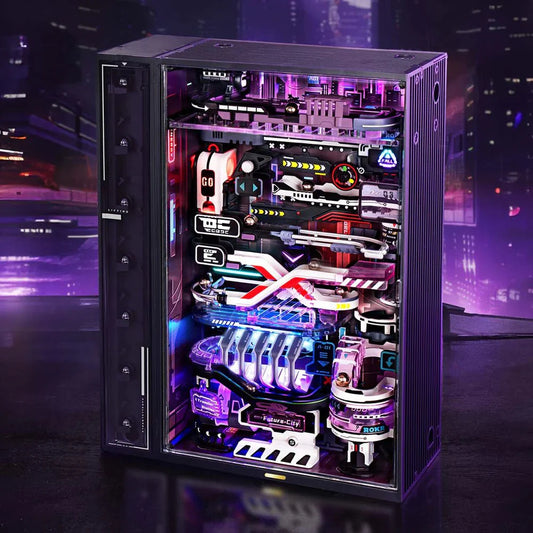 Neon Circuit City Marble Run DIY Kit