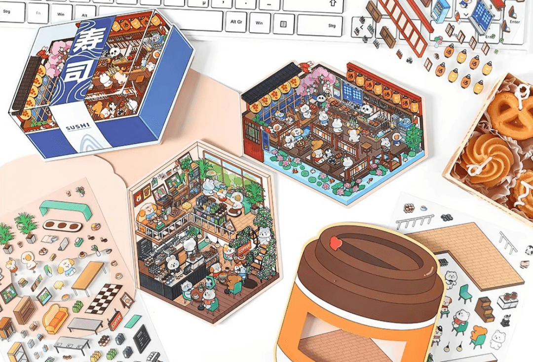 Peek-A-Treat! - Stick n’ Scene 3D DIY Scene Stickers Therapy