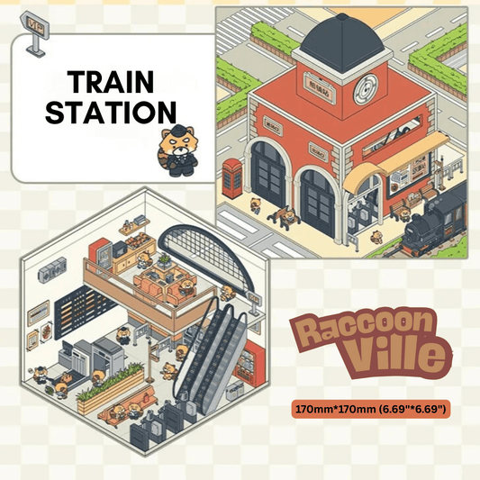 Raccoon Ville - Stick n’ Scene 3D DIY Scene Stickers Therapy