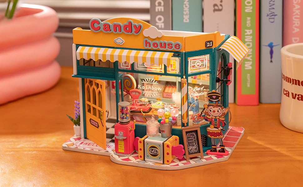 Rainbow Candy House DIY Miniature House