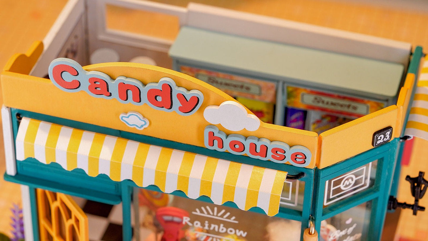 Rainbow Candy House DIY Miniature House