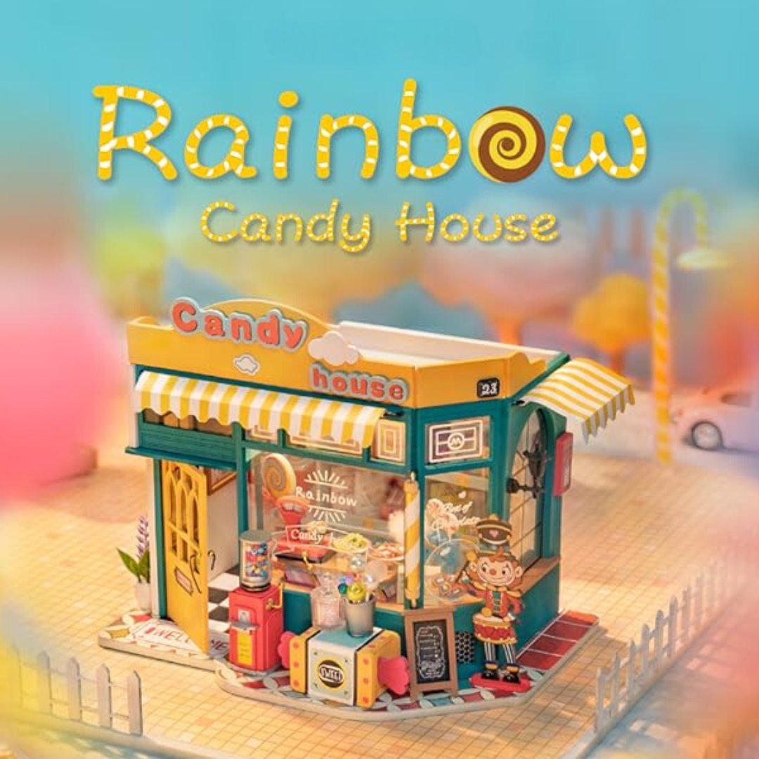 Rainbow Candy House DIY Miniature House