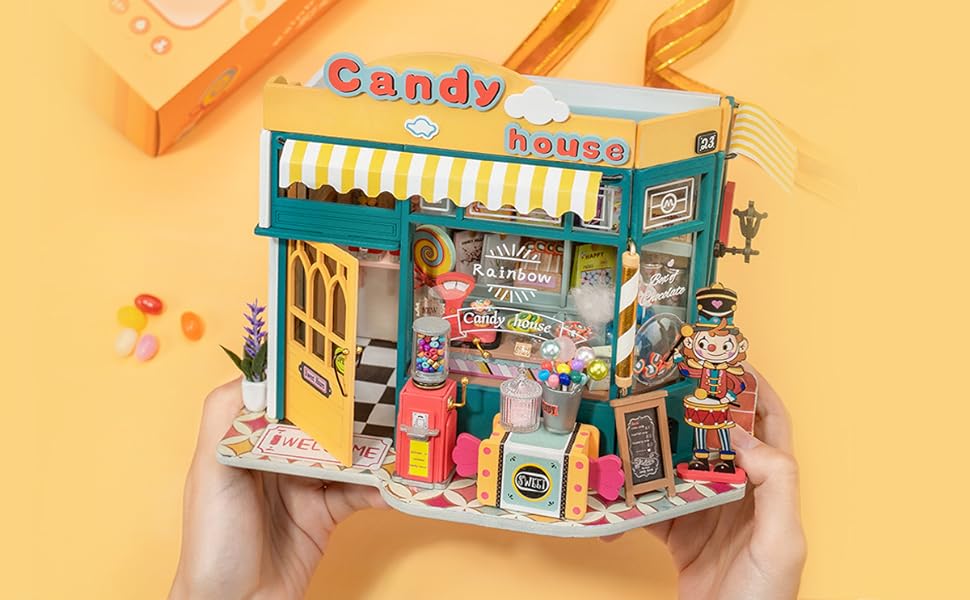 Rainbow Candy House DIY Miniature House