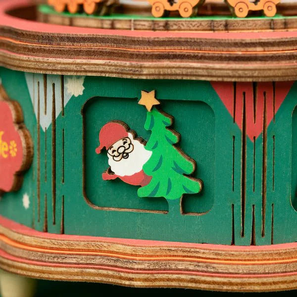 Santa's Christmas Village 3D DIY Music Box