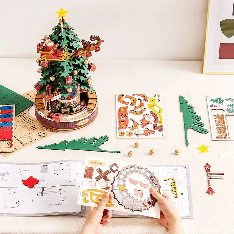 Santa's Melody Tree 3D DIY Music Box