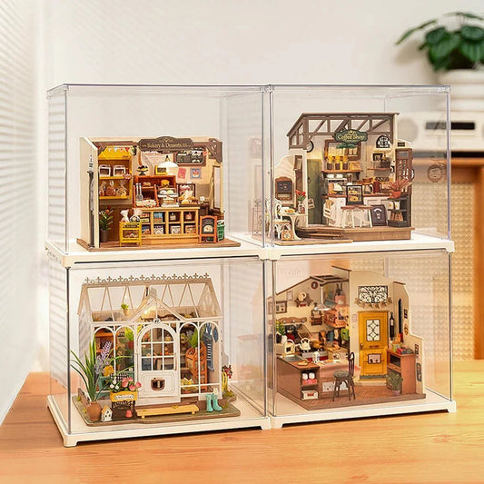 Simon's Coffee Shop DIY Miniature Dollhouse Kit