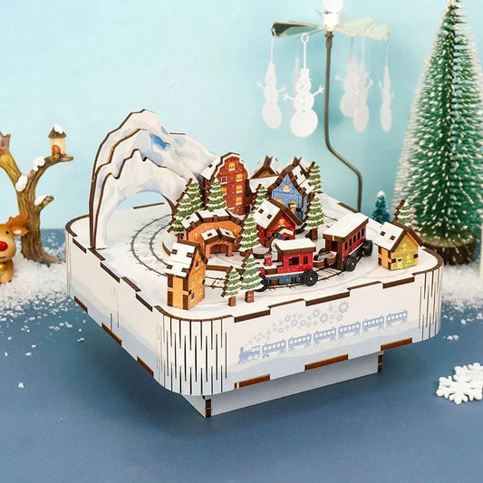 Snowy Town DIY Music Box