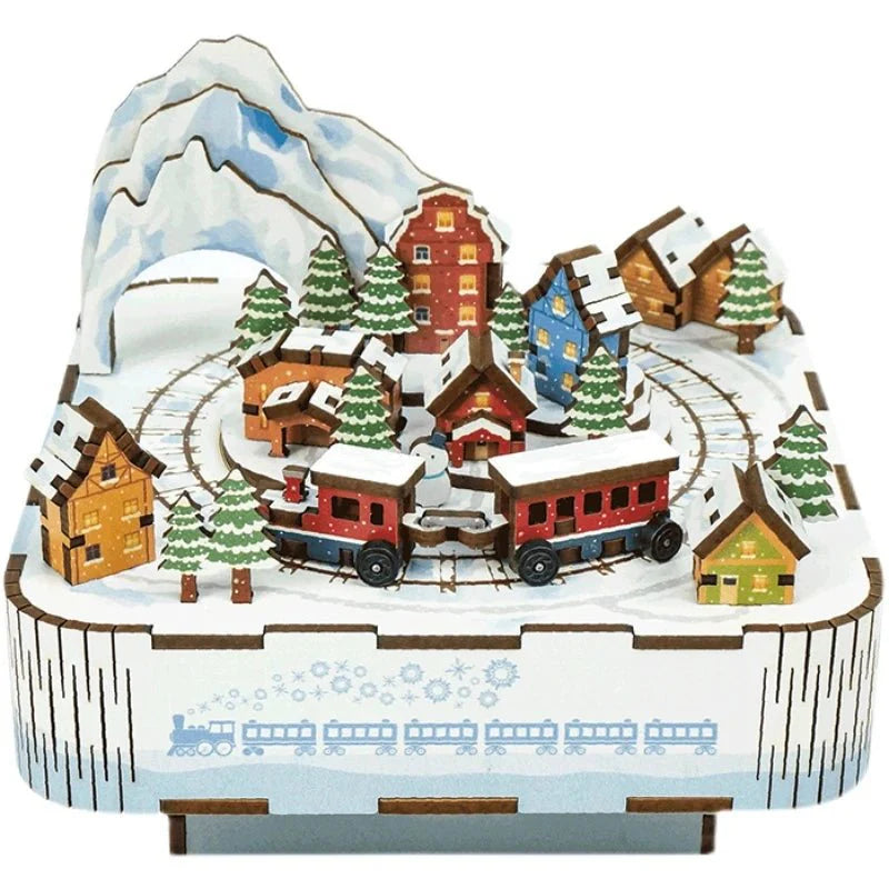 Snowy Town DIY Music Box