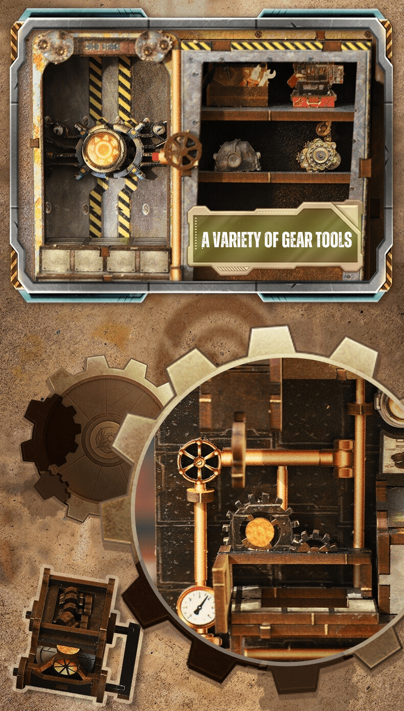 Steampunk Mechanica DIY Book Nook