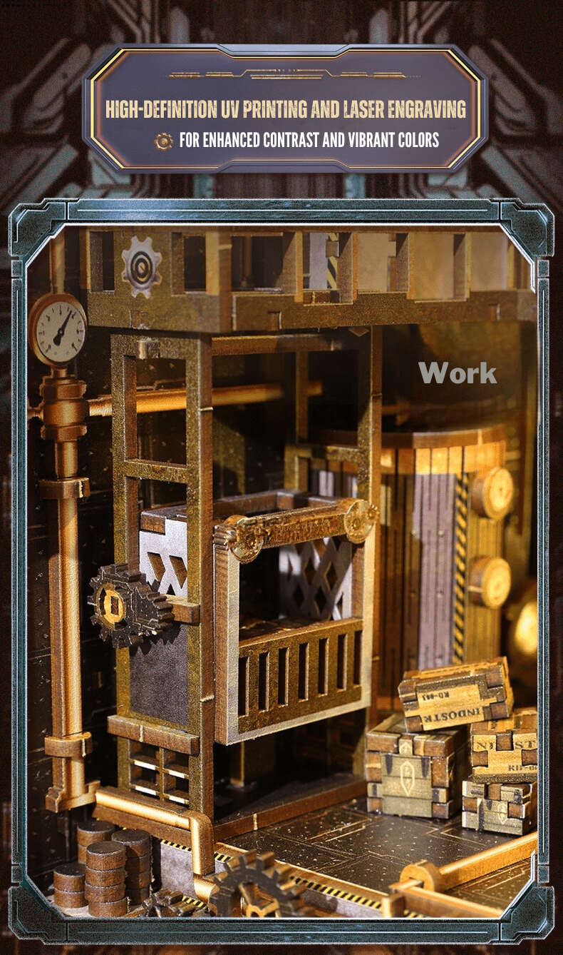 Steampunk Mechanica DIY Book Nook