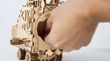 Steampunk Spaceship Music Box 3D Wooden Puzzle